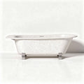 Freestanding bathtub in white acrylic with modern design 170 x 70 x 60cm