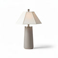 Modern table lamp with ceramic base and fabric shade 25 x 25 x 50cm
